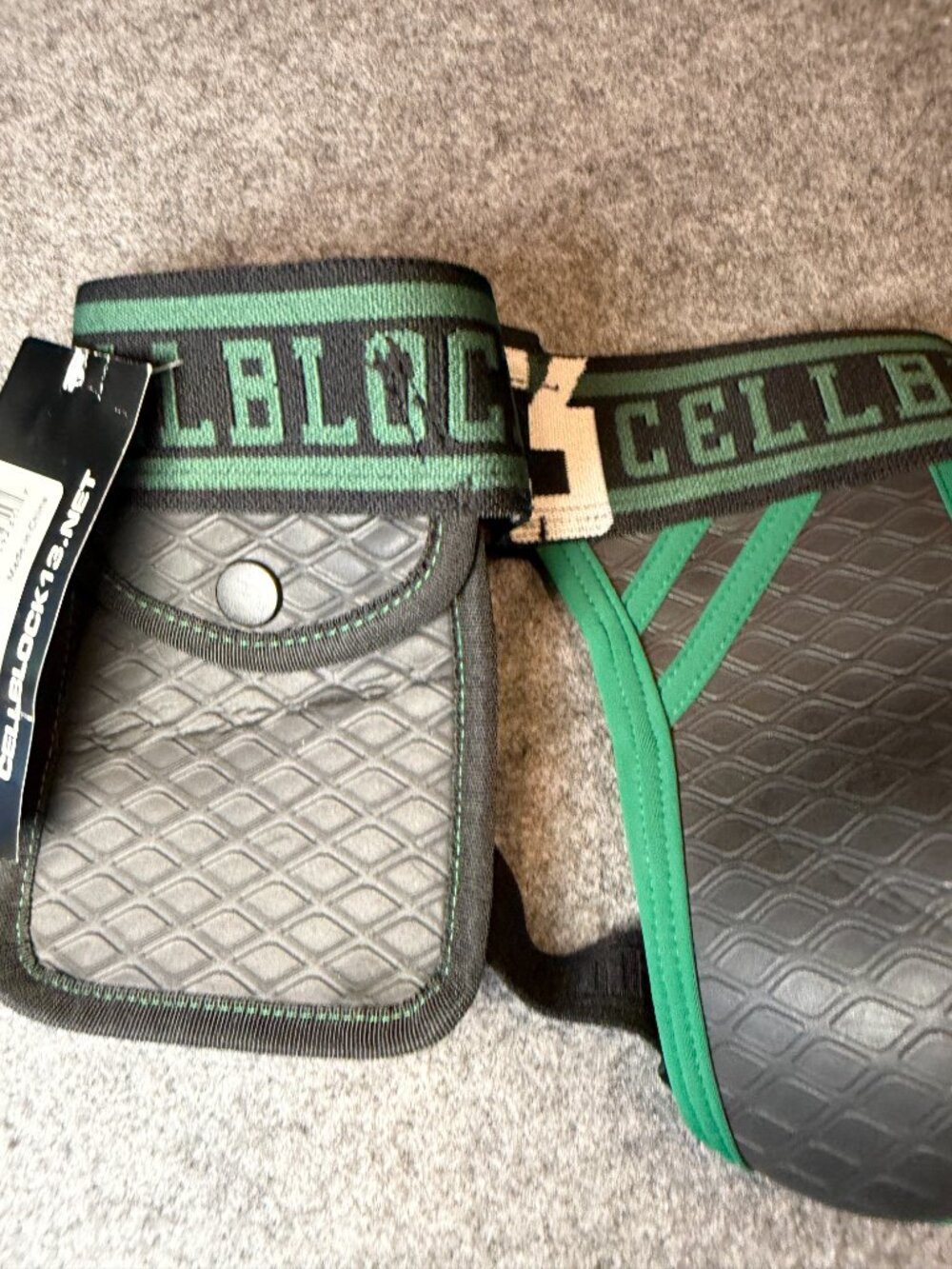 CellBlock 13 Sniper Neoprene Jockstrap with Side Utility Pouch Army Green Medium - Picture 6 of 7